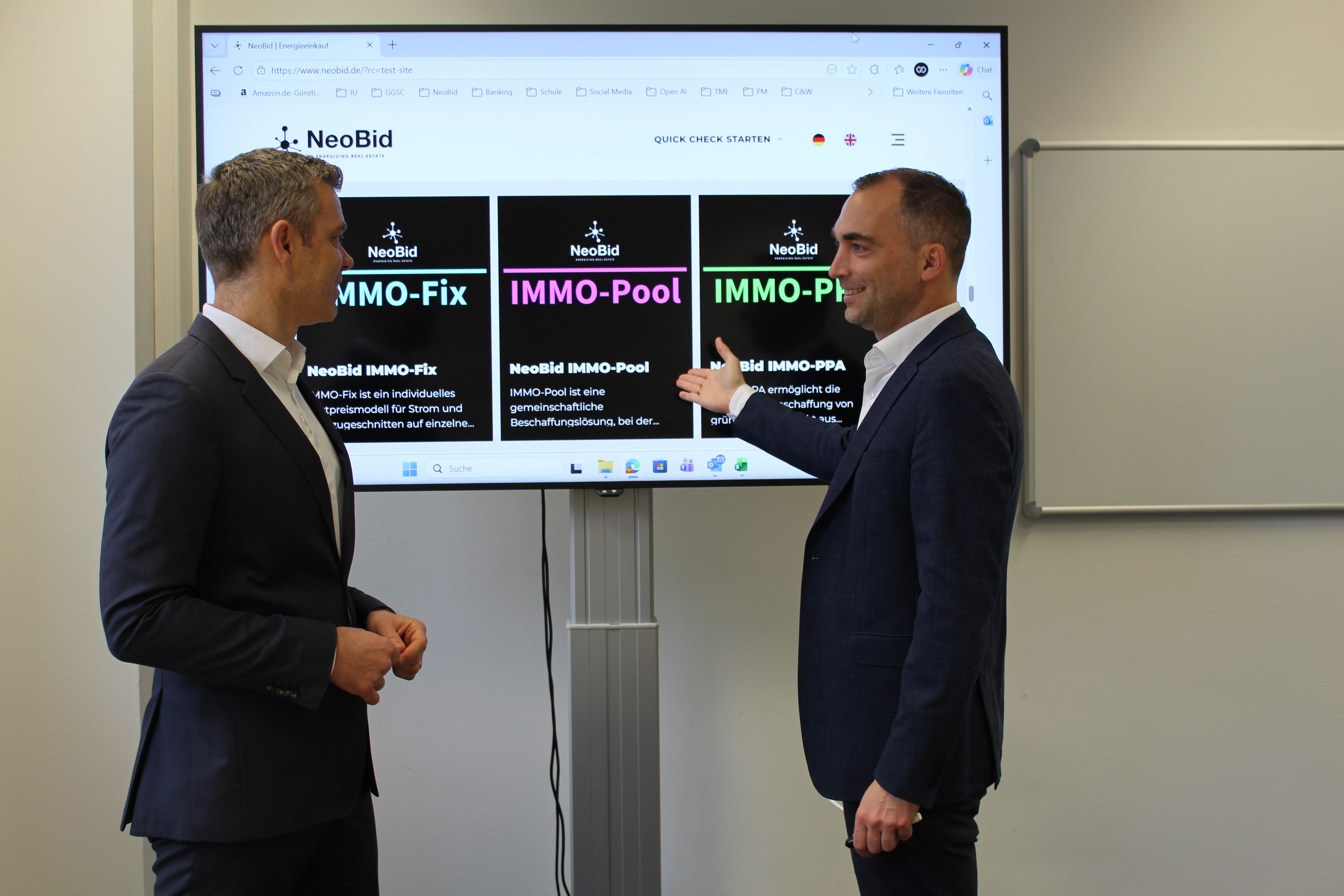 Persönliche Zusammenarbeit bei NeoBid